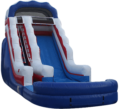 All American Single Lane Inflatable Water Slide